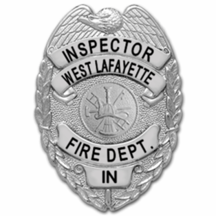 [WLFD-S155-INS] West Lafayette Fire Dept. Inspector Coat Badge