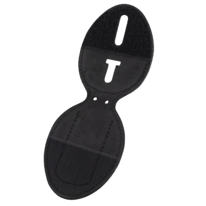 Oval Belt Clip Recessed Leather Badge Holder
