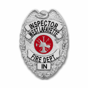 [WLFD-S143WC-INS] West Lafayette Fire Dept. Inspector Belt Badge